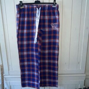 NWT Womens NFL New York Giants Flannel Pajama Pants Size Large Team Apparel Red